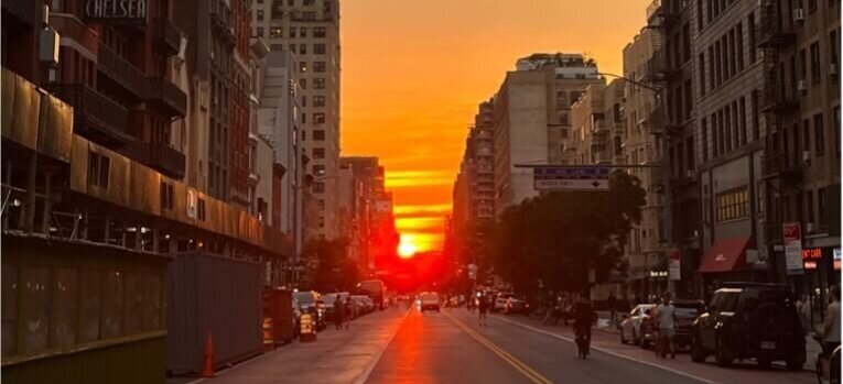 A sunrise in NYC